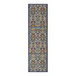 Nourison Allur 8' Runner Navy Multicolor Fabric Bohemian Area Rug (8' Runner)