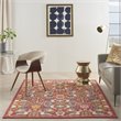 Nourison Allur 4' x 6' Red Multicolor Fabric Bohemian Area Rug (4' x 6')
