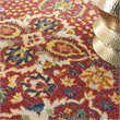 Nourison Allur 4' x 6' Red Multicolor Fabric Bohemian Area Rug (4' x 6')