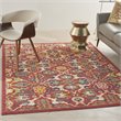 Nourison Allur 4' x 6' Red Multicolor Fabric Bohemian Area Rug (4' x 6')
