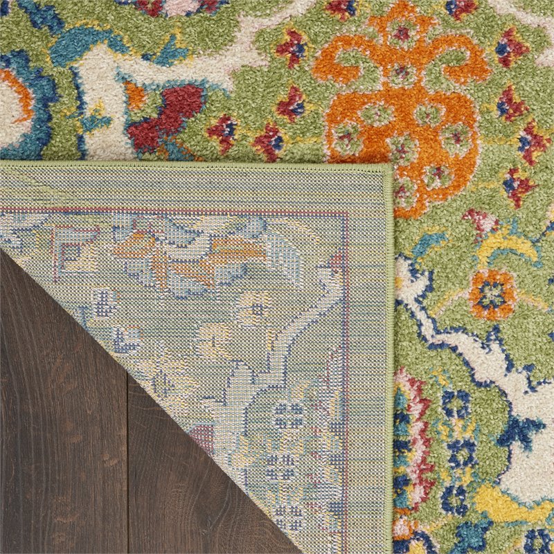 Nourison Allur 2' x 3' Sage Ivory Fabric Bohemian Area Rug (2' x 3')