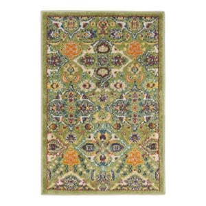 Nourison Allur 2' x 3' Sage Ivory Fabric Bohemian Area Rug (2' x 3')