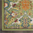Nourison Allur 8' Runner Sage Ivory Fabric Bohemian Area Rug (8' Runner)