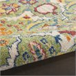Nourison Allur 8' Runner Sage Ivory Fabric Bohemian Area Rug (8' Runner)
