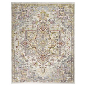 Nourison Juniper 7'10&quot x 9'10&quot Fabric Ivory/Multi Bohemian Indoor Rug