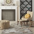 Nourison Ludlow 4' x 6' Fabric Gray/Multi Modern Indoor Rug
