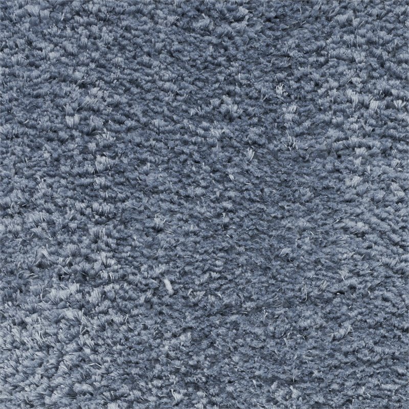 nourison luxurious shag 63x87&quot contemporary fabric area rug in light blue