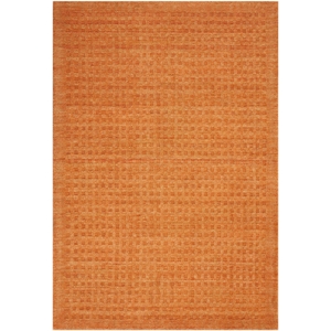 Nourison Perris Rectangle Contemporary Wool Area Rug in Sunset