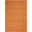 Nourison Perris Rectangle Contemporary Wool Area Rug in Sunset