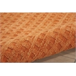Nourison Perris Rectangle Contemporary Wool Area Rug in Sunset