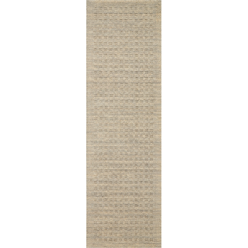 Nourison Perris Runner Shape Contemporary Wool Area Rug in Taupe