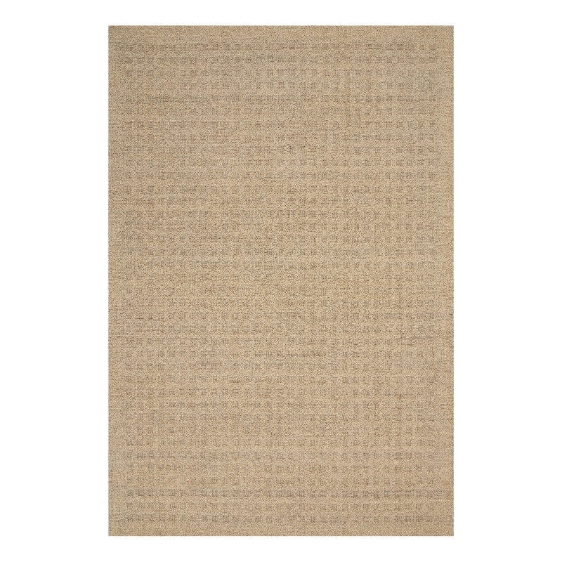 Nourison Perris Rectangle Contemporary Wool Area Rug in Taupe