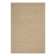 Nourison Perris Rectangle Contemporary Wool Area Rug in Taupe