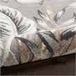 Nourison Pompeii Contemporary Polypropylene Polyester Area Rug in Gray