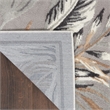 Nourison Pompeii Contemporary Polypropylene Polyester Area Rug in Gray