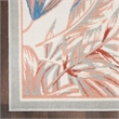 Nourison Pompeii Contemporary Polypropylene Polyester Area Rug in Multi-Color
