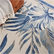Nourison Pompeii Contemporary Polypropylene Polyester Area Rug in Ivory/Blue