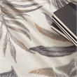 Nourison Pompeii Contemporary Polypropylene Polyester Area Rug in Ivory/Gray