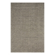 Nourison Perris Rectangle Contemporary Wool Area Rug in Charcoal