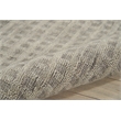 Nourison Perris Rectangle Contemporary Wool Area Rug in Charcoal