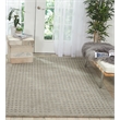 Nourison Perris Rectangle Contemporary Wool Area Rug in Charcoal