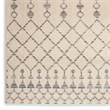 Nourison Royal Moroccan Runner Contemporary Polypropylene Area Rug in Beige/Gray