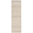 Nourison Royal Moroccan Runner Contemporary Polypropylene Area Rug in Beige/Gray