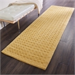 Nourison Perris Runner Shape Contemporary Wool Area Rug in Gold