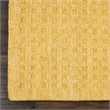 Nourison Perris Rectangle Contemporary Wool Area Rug in Gold