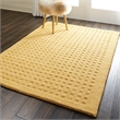 Nourison Perris Rectangle Contemporary Wool Area Rug in Gold