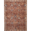 Nourison Reseda Runner Traditional Polyester Area Rug in Brick