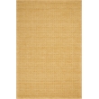 Nourison Perris Rectangle Contemporary Wool Area Rug in Gold