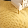Nourison Perris Rectangle Contemporary Wool Area Rug in Gold
