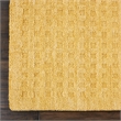Nourison Perris Rectangle Contemporary Wool Area Rug in Gold