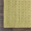 Nourison Perris Rectangle Contemporary Wool Area Rug in Green