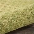 Nourison Perris Rectangle Contemporary Wool Area Rug in Green