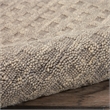 Nourison Perris Runner Shape Contemporary Wool Area Rug in Latte