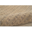 Nourison Perris Rectangle Contemporary Wool Area Rug in Latte