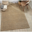 Nourison Perris Rectangle Contemporary Wool Area Rug in Latte