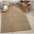 Nourison Perris Rectangle Contemporary Wool Area Rug in Latte