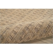 Nourison Perris Rectangle Contemporary Wool Area Rug in Latte