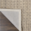 Nourison Perris Rectangle Contemporary Wool Area Rug in Latte