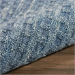 Nourison Perris Runner Shape Contemporary Wool Area Rug in Navy
