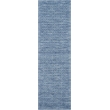 Nourison Perris Runner Shape Contemporary Wool Area Rug in Navy