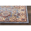 Nourison Reseda Runner Traditional Polyester Area Rug in Sky