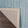 Nourison Perris Rectangle Contemporary Wool Area Rug in Sky Blue