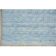 Nourison Perris Rectangle Contemporary Wool Area Rug in Sky Blue