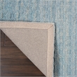 Nourison Perris Rectangle Contemporary Wool Area Rug in Sky Blue