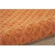 Nourison Perris Rectangle Contemporary Wool Area Rug in Sunset