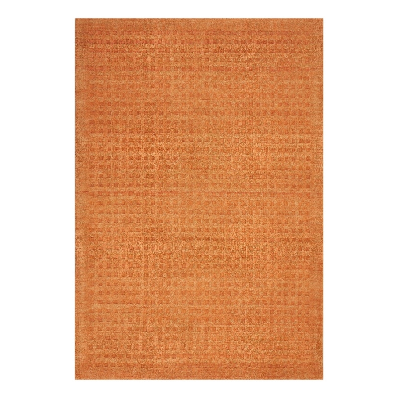 Nourison Perris Rectangle Contemporary Wool Area Rug in Sunset
